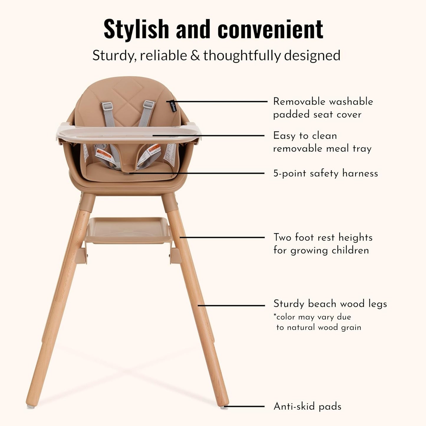 Dream On Me NibbleNest 3-in-1 Highchair