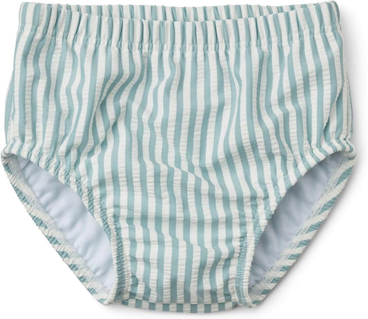 Infant Baby Boys & Girls Swim Diapers Washable Reusable Swimming Diaper BPA Free Swimmers Seersucker Swim Pants 9-12M