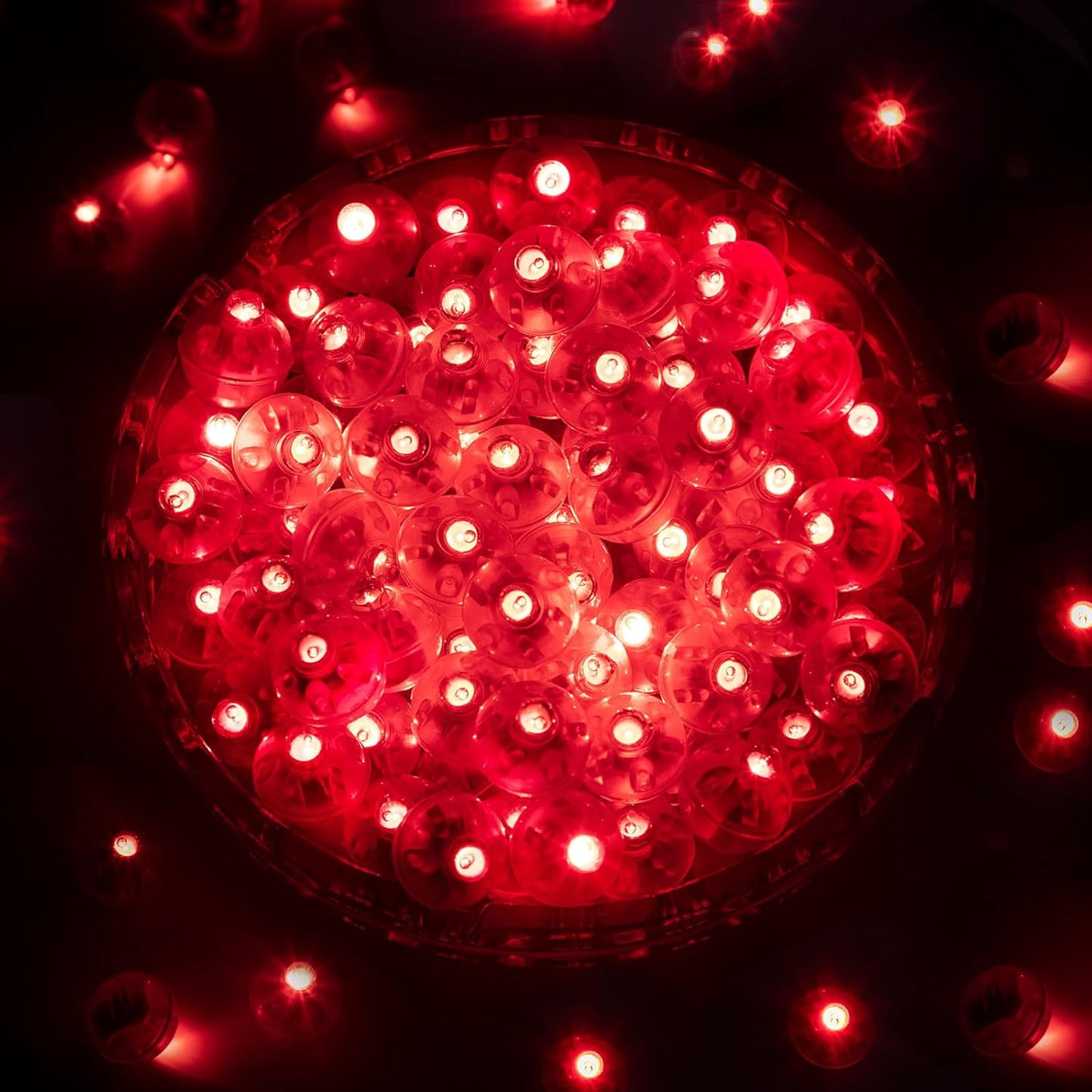 ZGWJ 50PCs Flash Mini Led Lights for Paper Lantern, Red Led Balloons Light up Balloons for Neon Party Lights Easter Eggs Christmas Halloween Birthday Party Wedding Decoration
