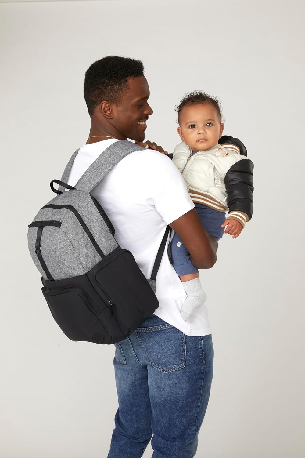 HUGGIES Day Pack Diaper Backpack, Medieval Blue/Two Tone, One Size
