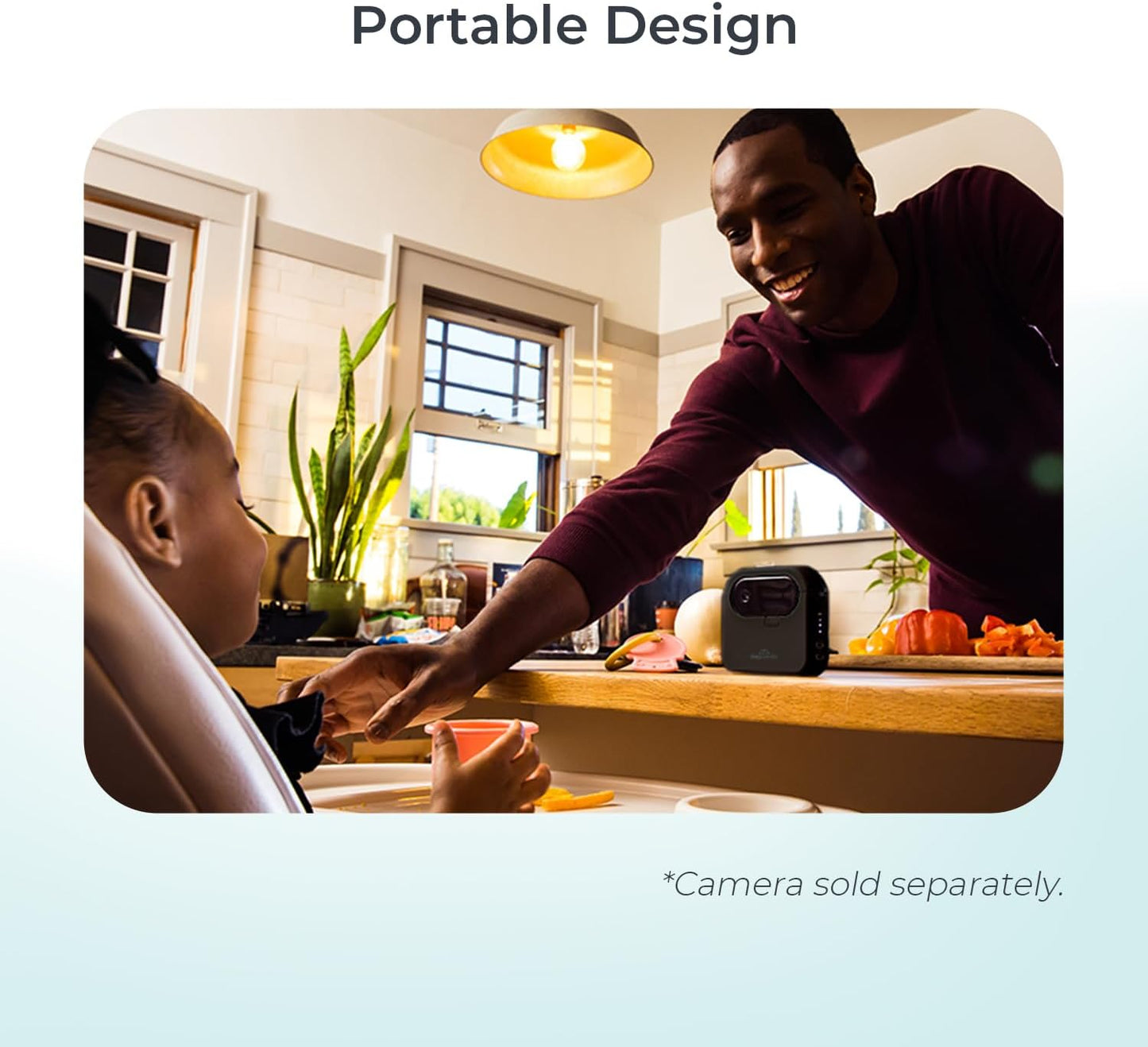 Tiny Traveler Portable Battery Cradle for Wireless Baby Car Camera, 5000mAh 8 Hours Rechargeable Battery Pack – Wireless & Charger, Compatible with Baby Monitors, Mobile Devices