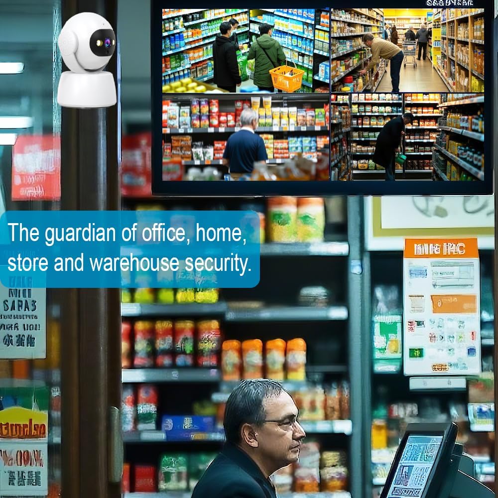 2K Security Camera Indoor, 5G/2.4G Wireless WiFi Indoor Camera for Home Security, Baby Monitor, Elderly/Pet cam, Motion Detection, 2-Way Audio, Cloud & SD Card Storage, Compatible with Alexa