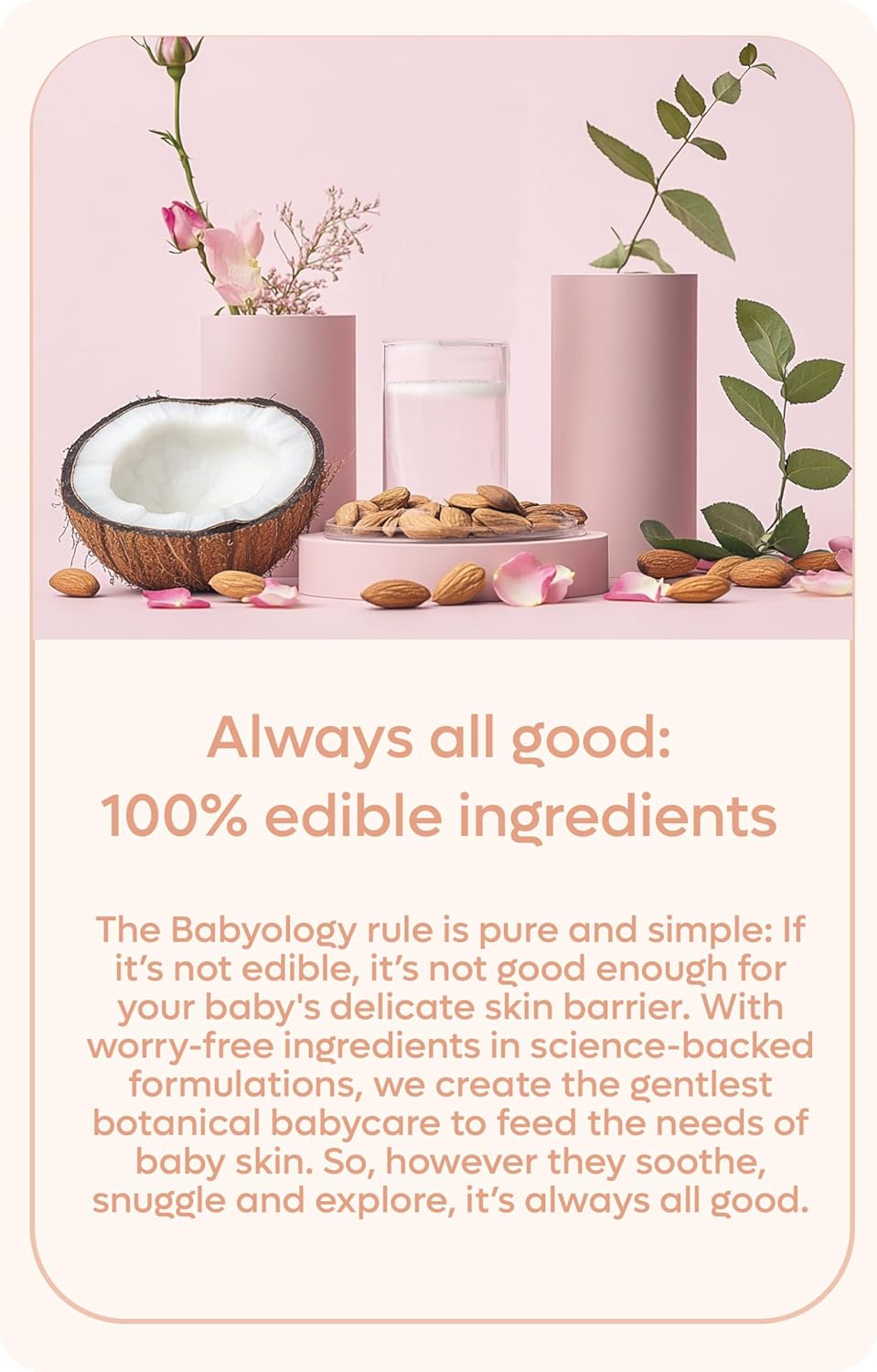 Babyology - 100% Edible Ingredients - Organic Baby Lotion - Clinically Tested - Calming & Rich Moisture for Sensitive Skin - Daily Care - Non-scented (12 Fl Oz (Pack of 2))