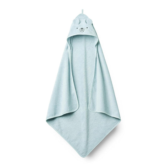 Baby Hooded Towel – Organic Cotton Baby Bath Towels – Baby Towels, Baby Bath Towels for Baby Boy, 32" x 32" Super-Soft and Absorbent Baby Towels for Newborn(Bear - Baby Blue)
