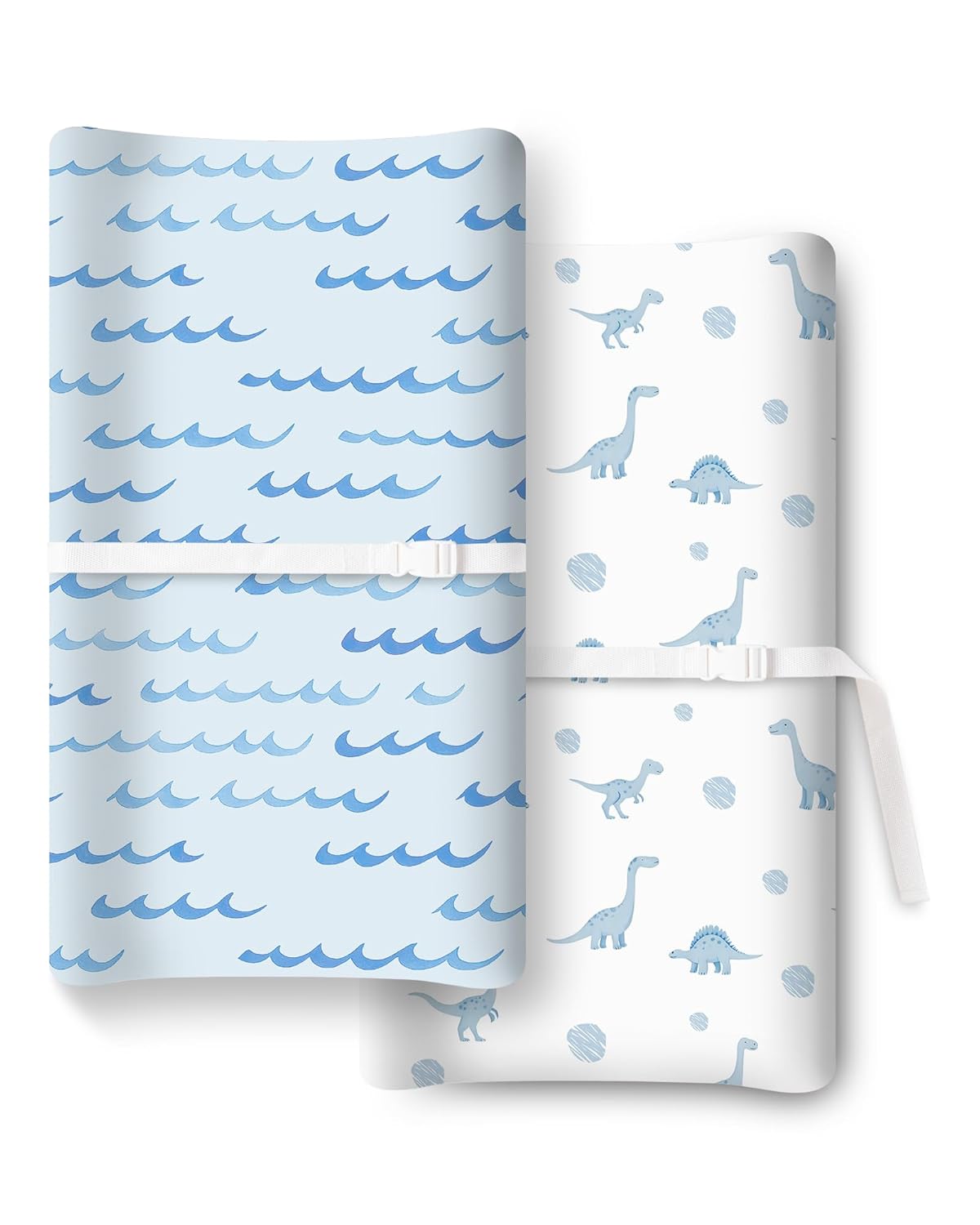 Baby Changing Pad Cover for Girls Boys, Baby Diaper Change Table Pad Covers, Fits Standard Changing Tables, 2 Pack