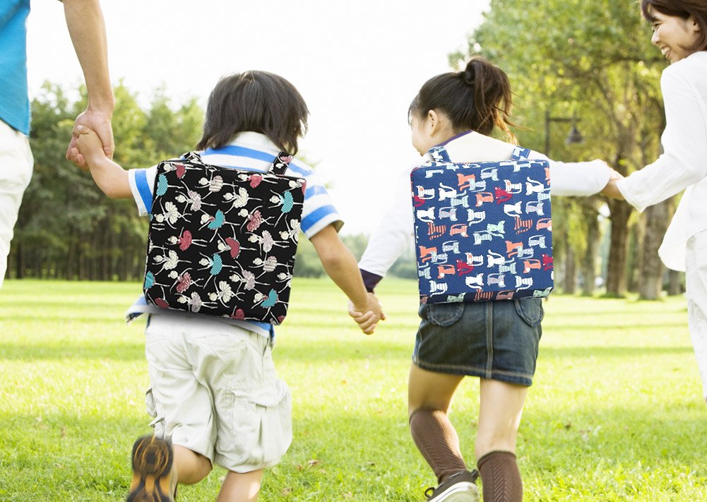 Zicac High Chair Portable Booster Seat Cushion Travel Dining Seat Pad for Toddler Kids Baby Infant Washable Thick Chair Seat Pad (Black)