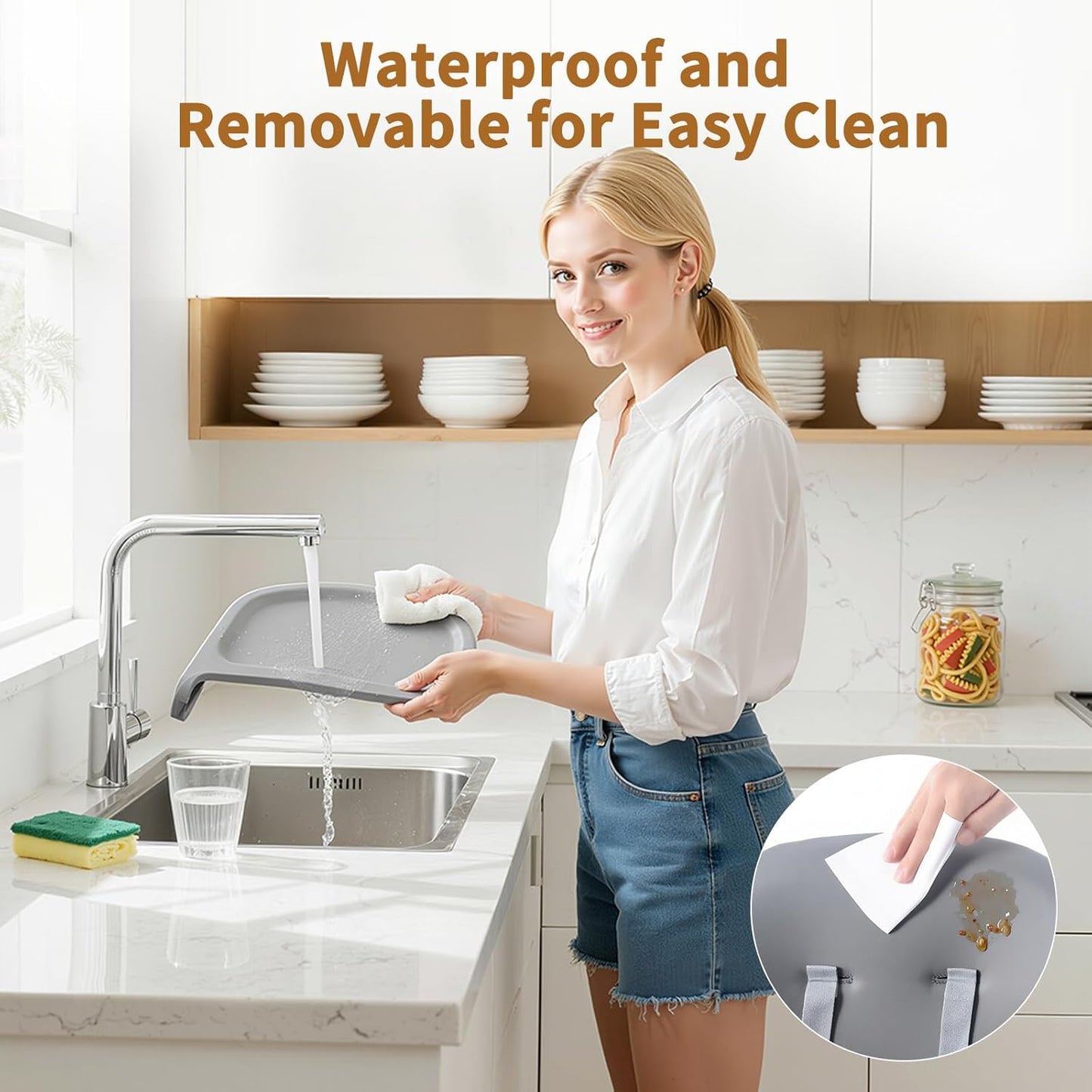 7 in 1 High Chair, Convertible High Chairs for Babies and Toddlers, Infant Dining Booster Seat, Table and Seat Set, Removable Tray, Gray