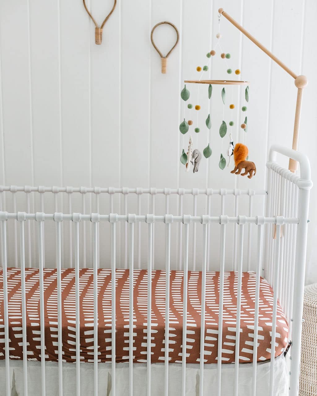 Crib Sheets Neutral - Fitted Baby Crib Sheets Bed for Girl Boy - 2 Pack Standard & Toddler Mattress (Safari Adventure) - Buttery Soft Organic Cotton Blend