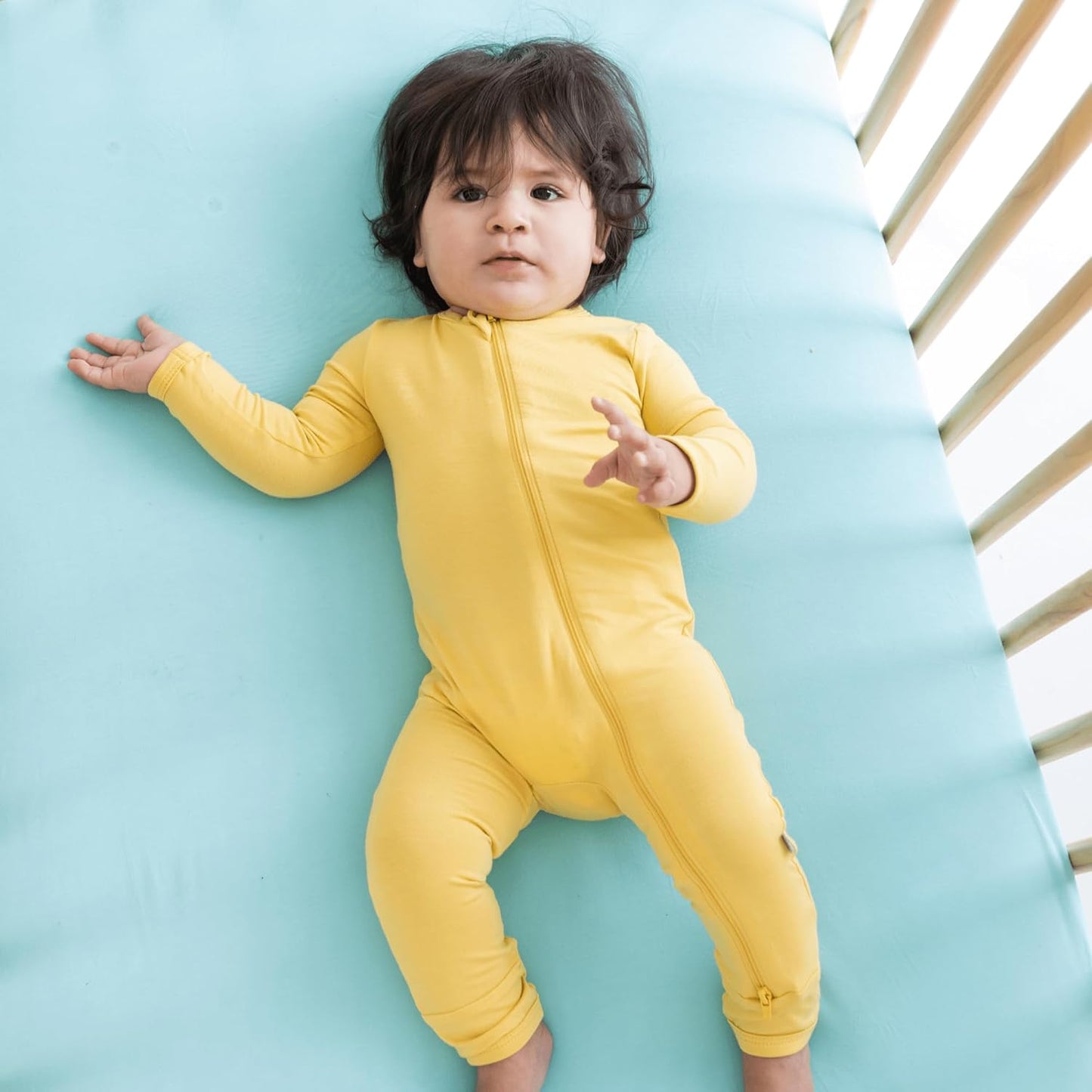 Kyte Baby Soft Crib Sheet - Standard Fitted Crib Sheet Made with Rayon from Bamboo, Ultra-Gentle and Breathable (Robin)