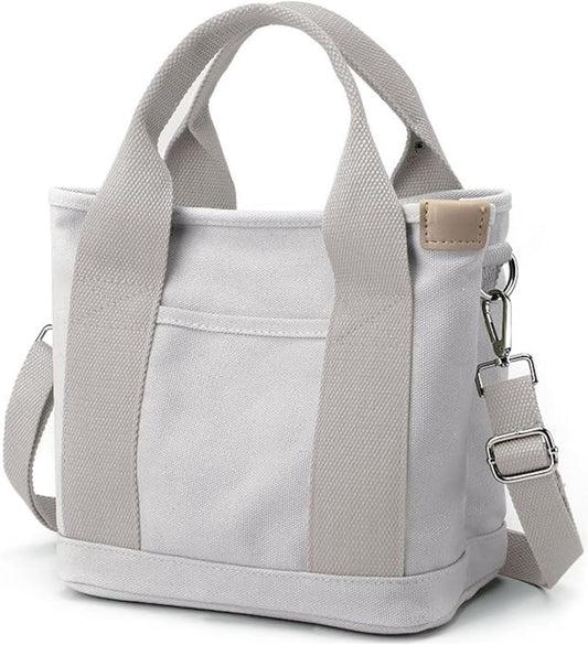 Small Tote Bag with Zipper Tote Bag for Women Canvas Crossbody Bag Shoulder Bag Satchel Hobo Bag Messenger Bag 2025