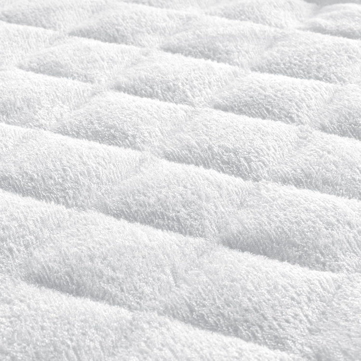Diaper Changing Pad Liner Non-Slip, Waterproof Terry Mat Changing Pad Cover Liner, Quilted Absorbent Bassinet Liners Washable, 3 Pack 13"x 26" Reusable Portable Changing Table Pad White