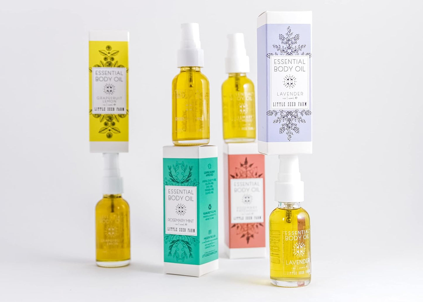 Little Seed Farm Essential Body Oil, Rosemary Mint, 4oz