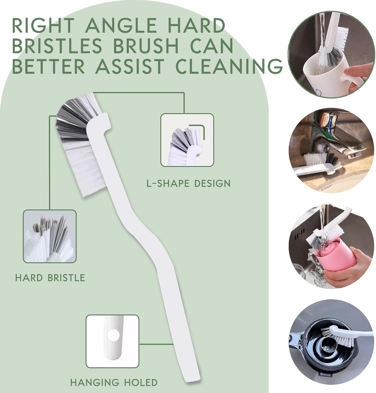 12 Pcs Crevice Cleaning Brush Set, Multi Purpose Gap Cleaning Scrub Brush and Cleaning Shovel, Cleaning Brushes for Vehicle, Kitchen, Bathroom, Corner, Sink, Cup, Teapot, Blender