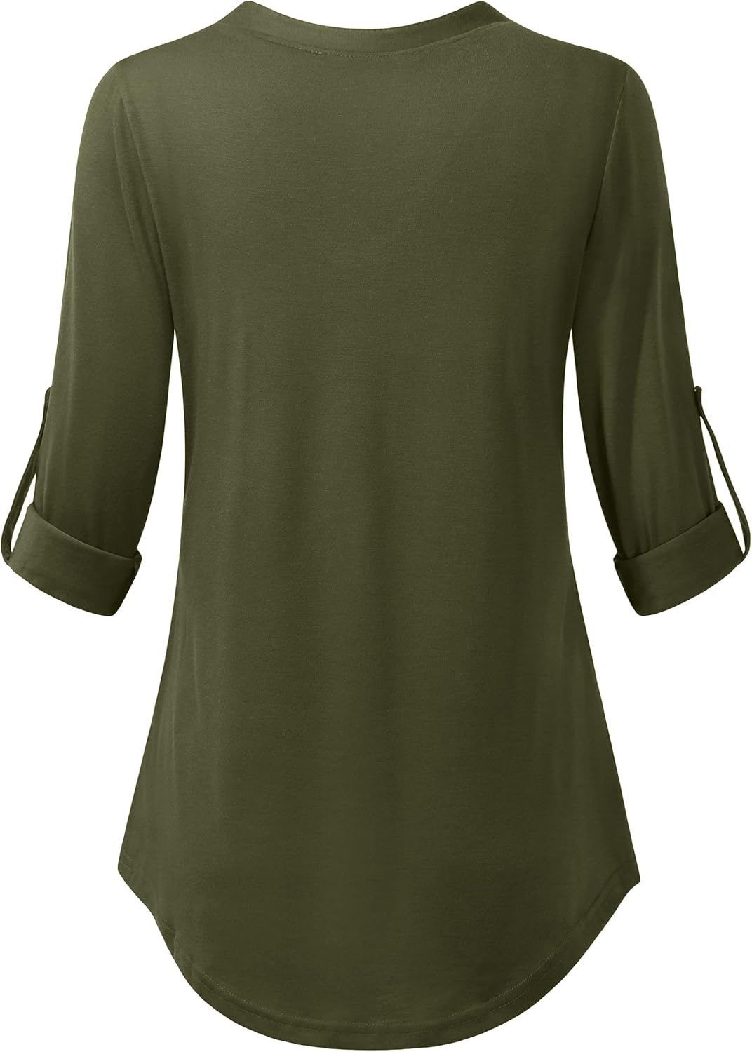 Joymom Maternity Rolled Long Sleeve Nursing Tops Tunic Blouses Breastfeeding