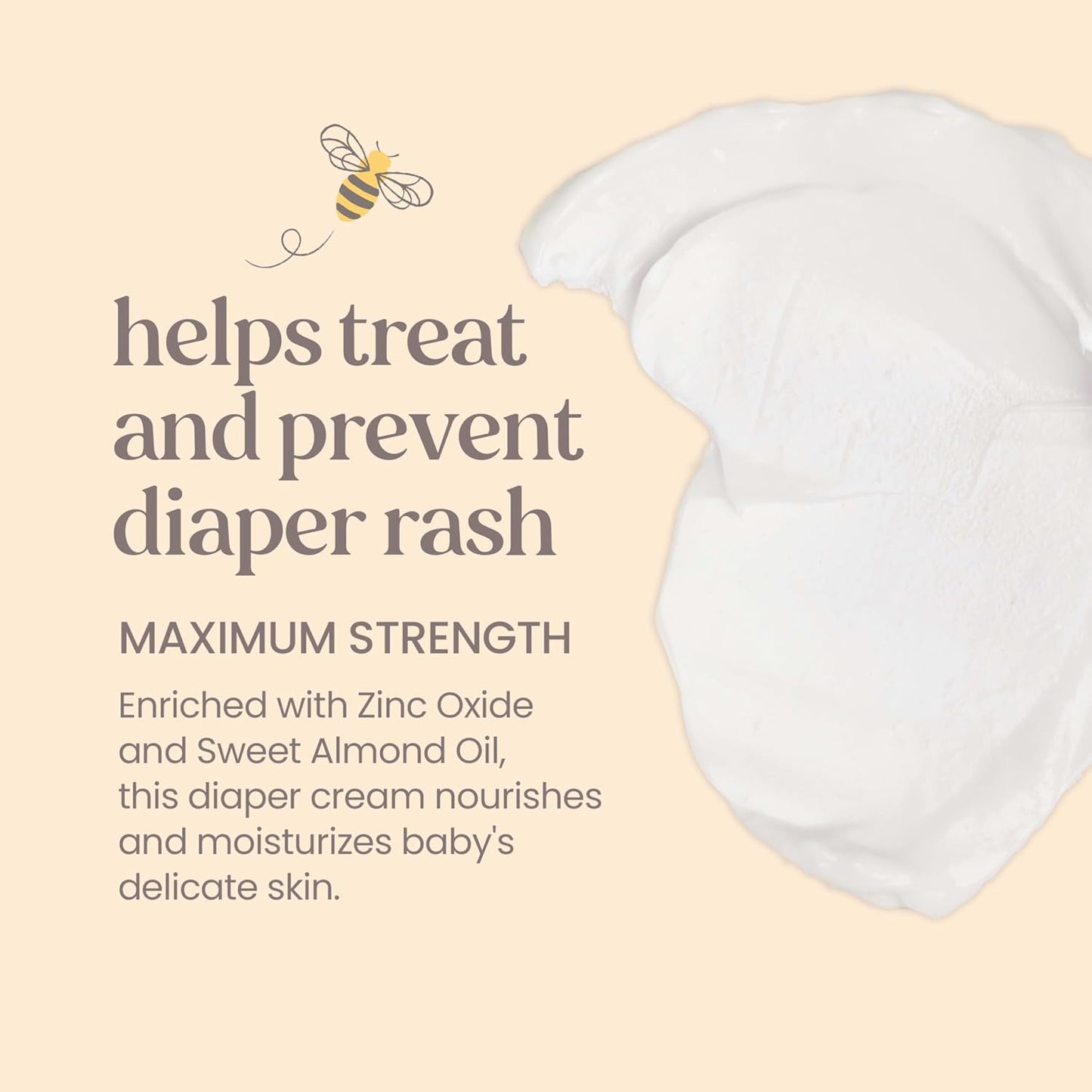 Burt's Bees Baby Diaper Rash Ointment, Maximum Strength, 40% Zinc Oxide, 100% Natural Origin, Pediatrician Tested, Net Weight 3 Ounces , Pack of 2