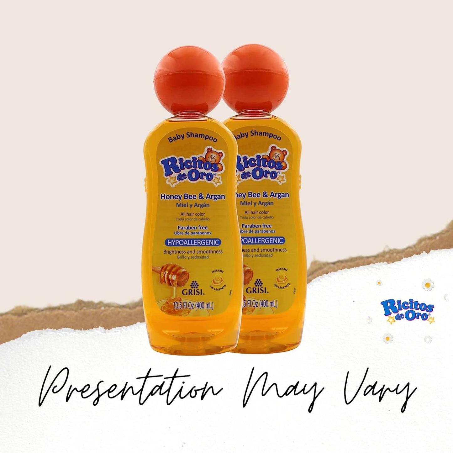 Ricitos de Oro Baby Shampoo Cleansing Shampoo with Natural Extract No more tears Hypoallergenic 2-Pack of 13.5 FL Oz, 2 Bottles