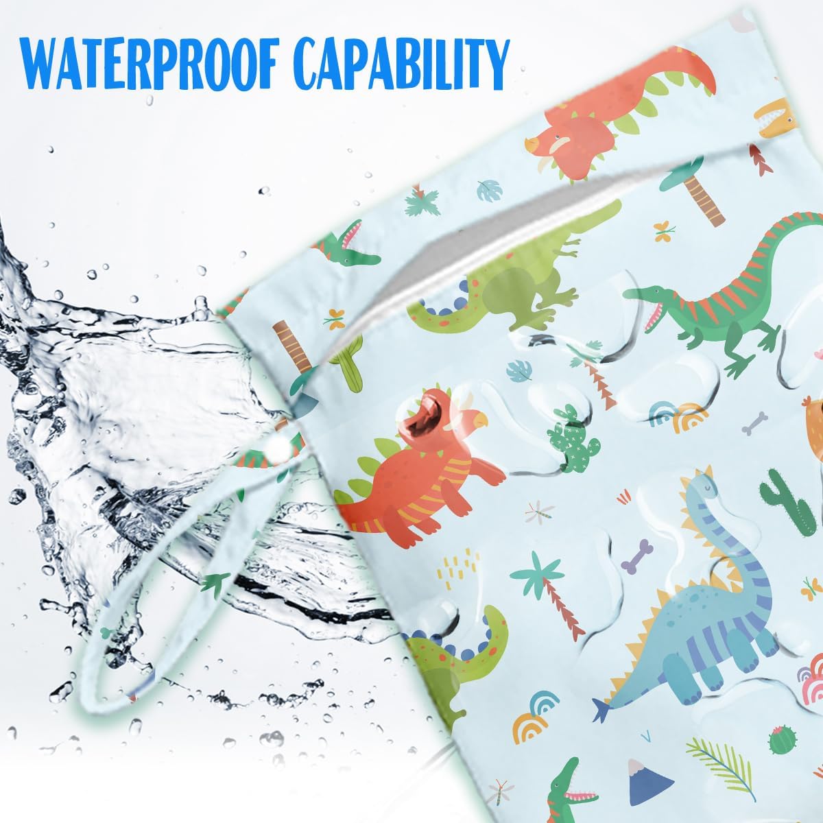 Wet Bag for Baby Swimsuit Dirty Clothes Diaper Yoga Gym, Wet Dry Bag, Beach Vacation Essential for Baby Travel Poor Bathing Diapers Items