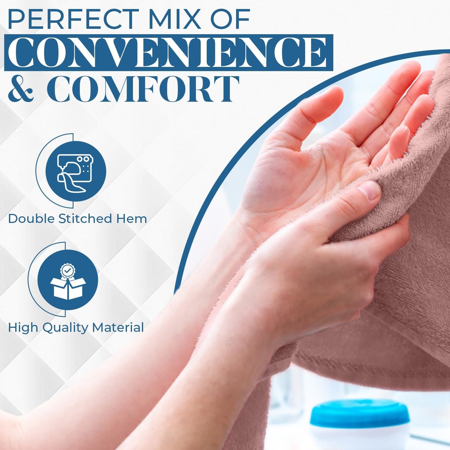 DAN RIVER 6-Pack Premium Hand Towels (16x28 Inches) - 100% Cotton, Ultra Soft, Lightweight, Highly Absorbent Towels for Bathroom, Spa, Gym, Salon, Hotel, and Travel - 550 GSM – Dusty Pink
