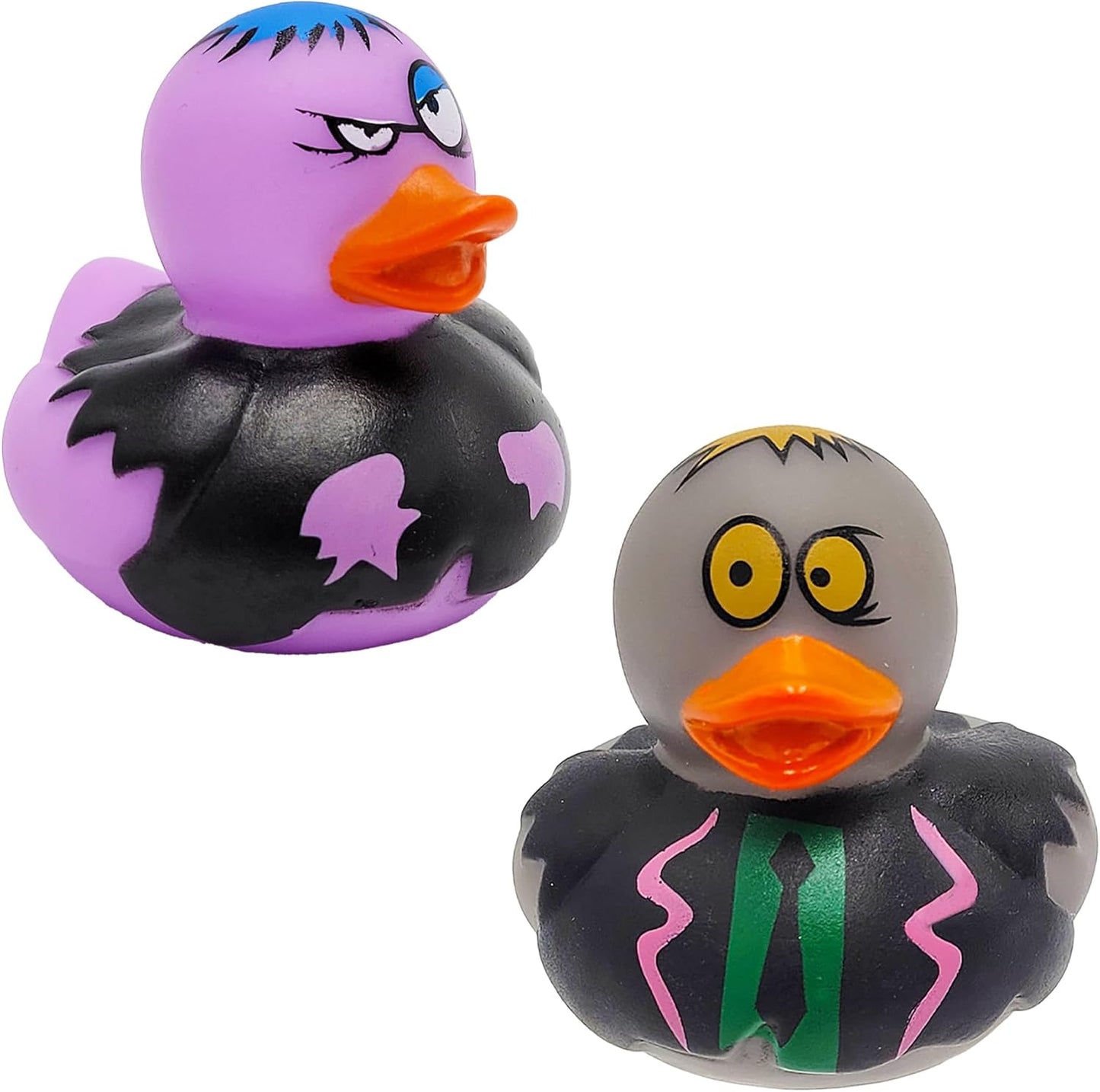 Halloween Zombie Rubber Duck Toy Duckies for Kids, Bath, Birthday Baby Showers Summer Beach and Pool Activity, 2" (50-Pack)