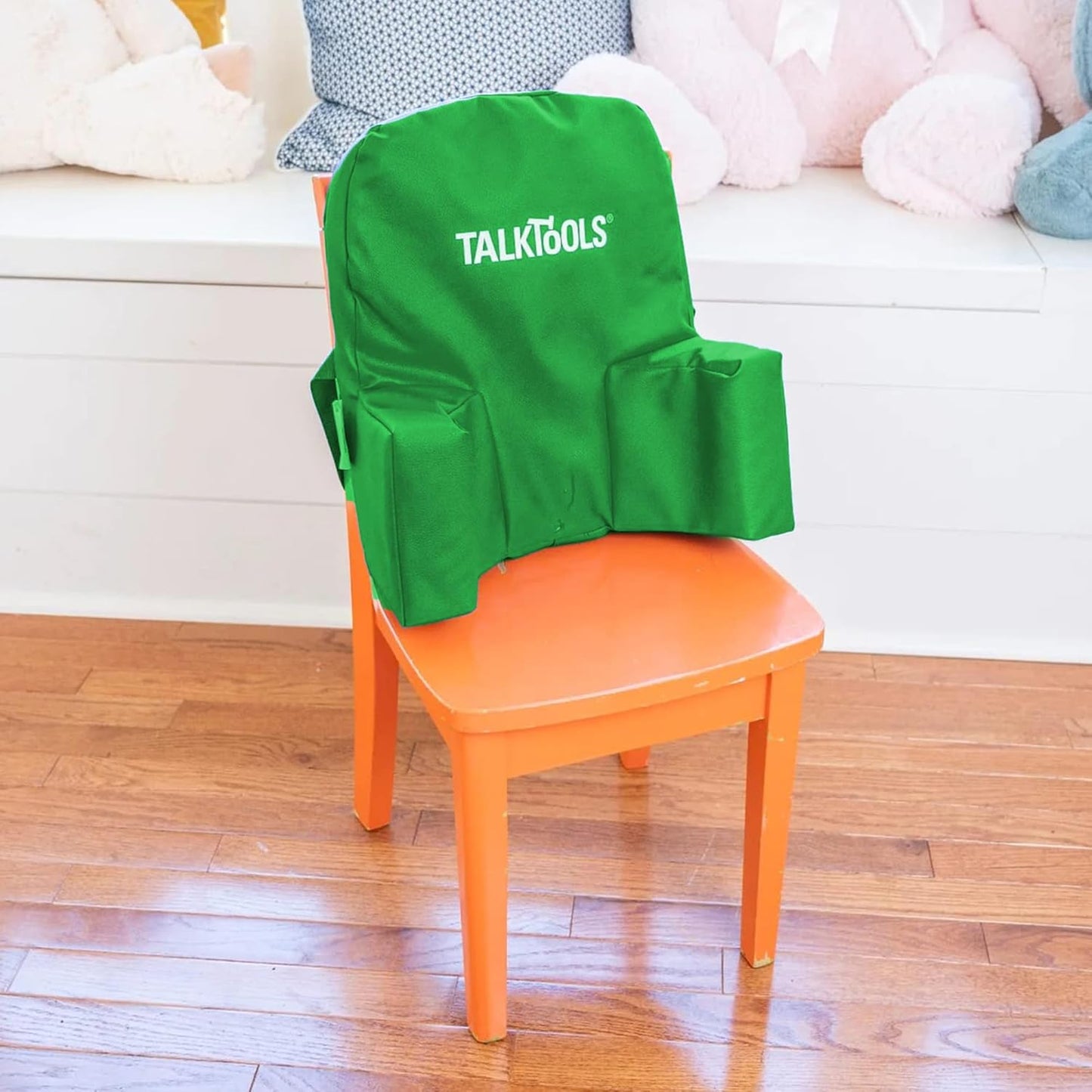 TalkTools High Chair Helper Cushion – Polyfoam Seat Insert with Vinyl Cover, Therapeutic Support for Toddlers & Kids, Stability & Posture Aid – Green