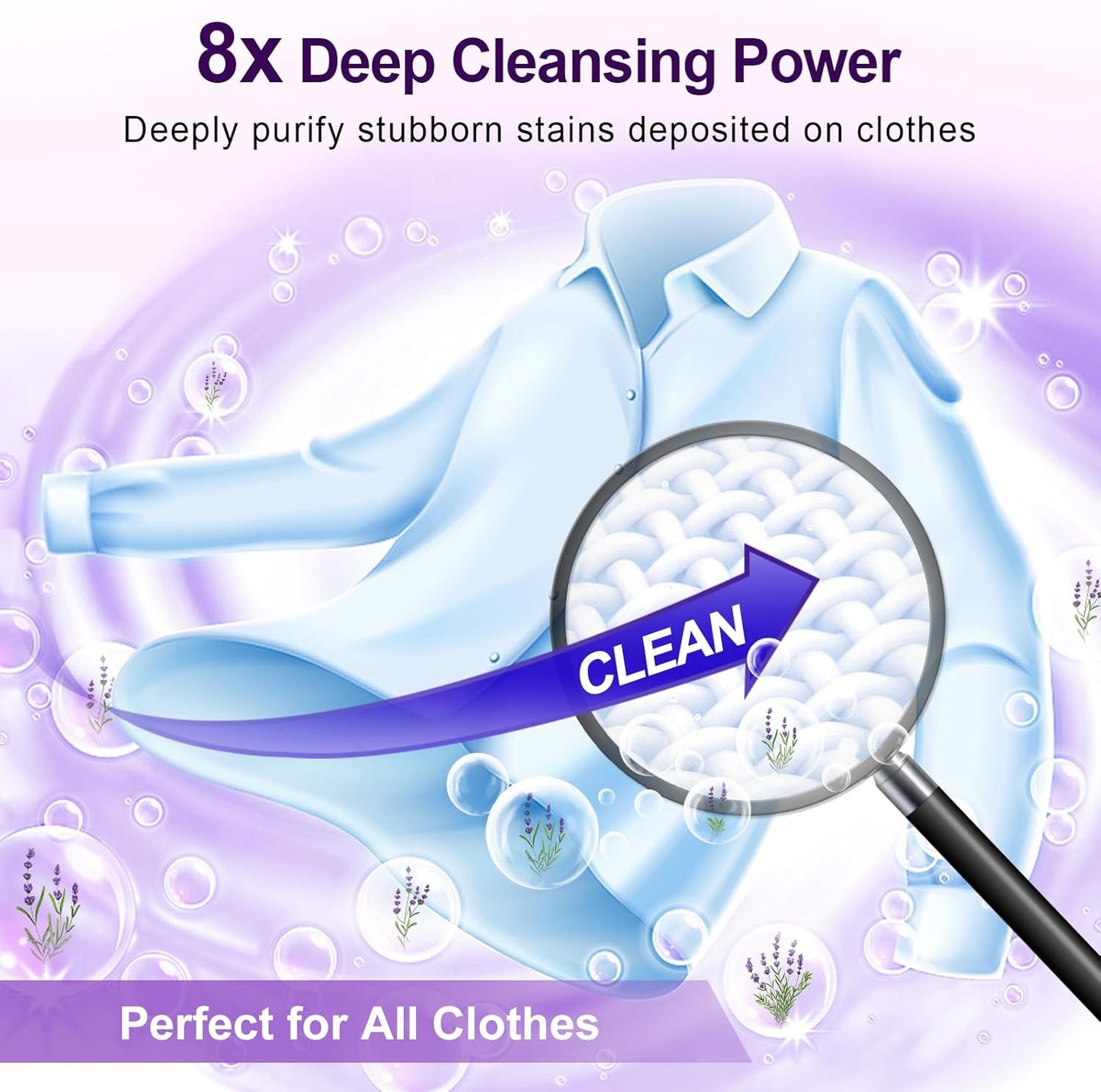 Laundry Detergent Sheets, 200 Loads Lavender Scent Hypoallergenic Eco-Friendly, Biodegradable Plastic Free Liquidless Laundry Sheets Suitable for Sensitive Skin