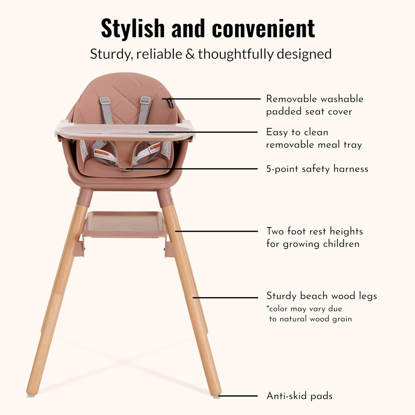 Dream On Me NibbleNest 3-in-1 Highchair