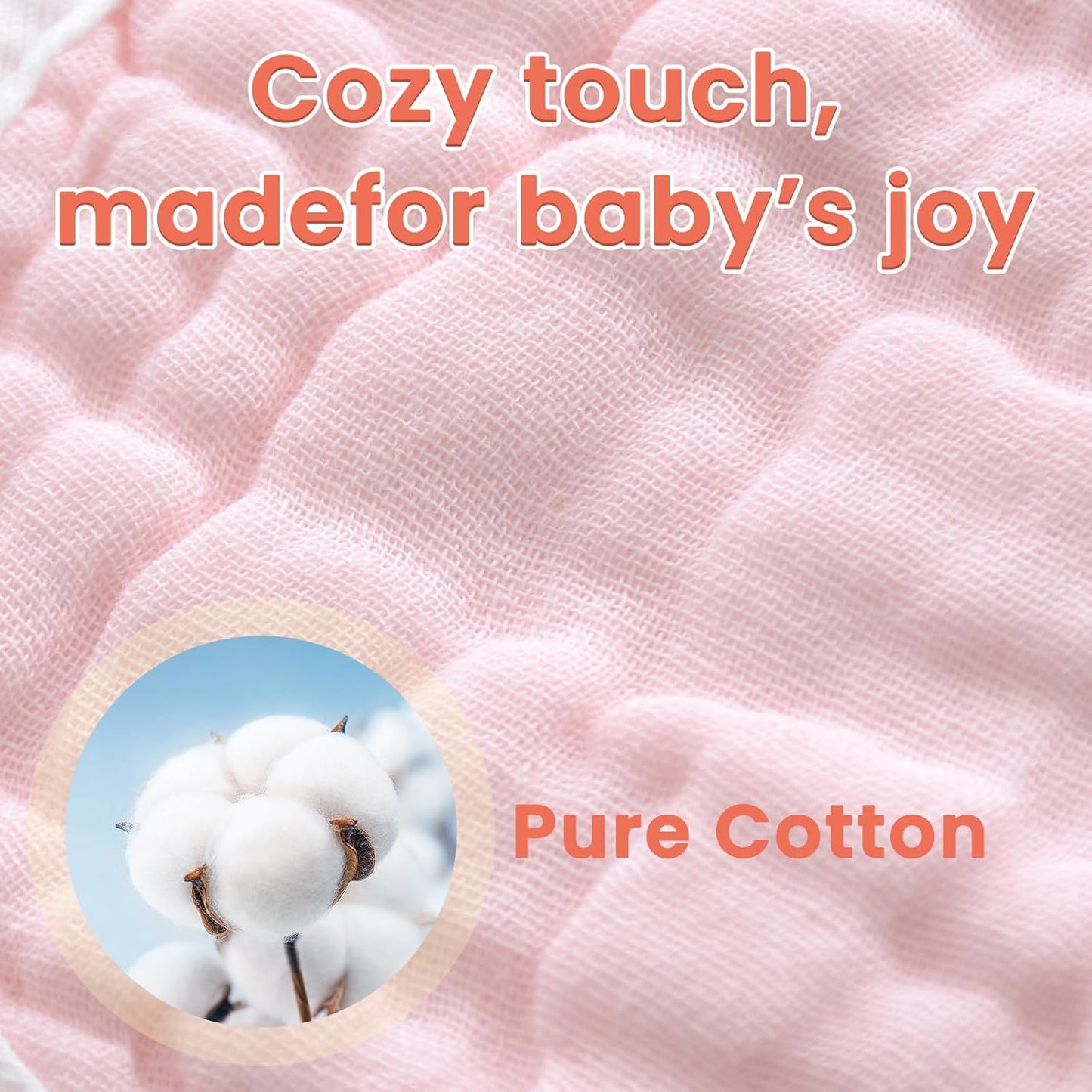 Baby Bibs Muslin Drool Teething Drooling Bibs for Baby Girl Boy Muslin Cotton