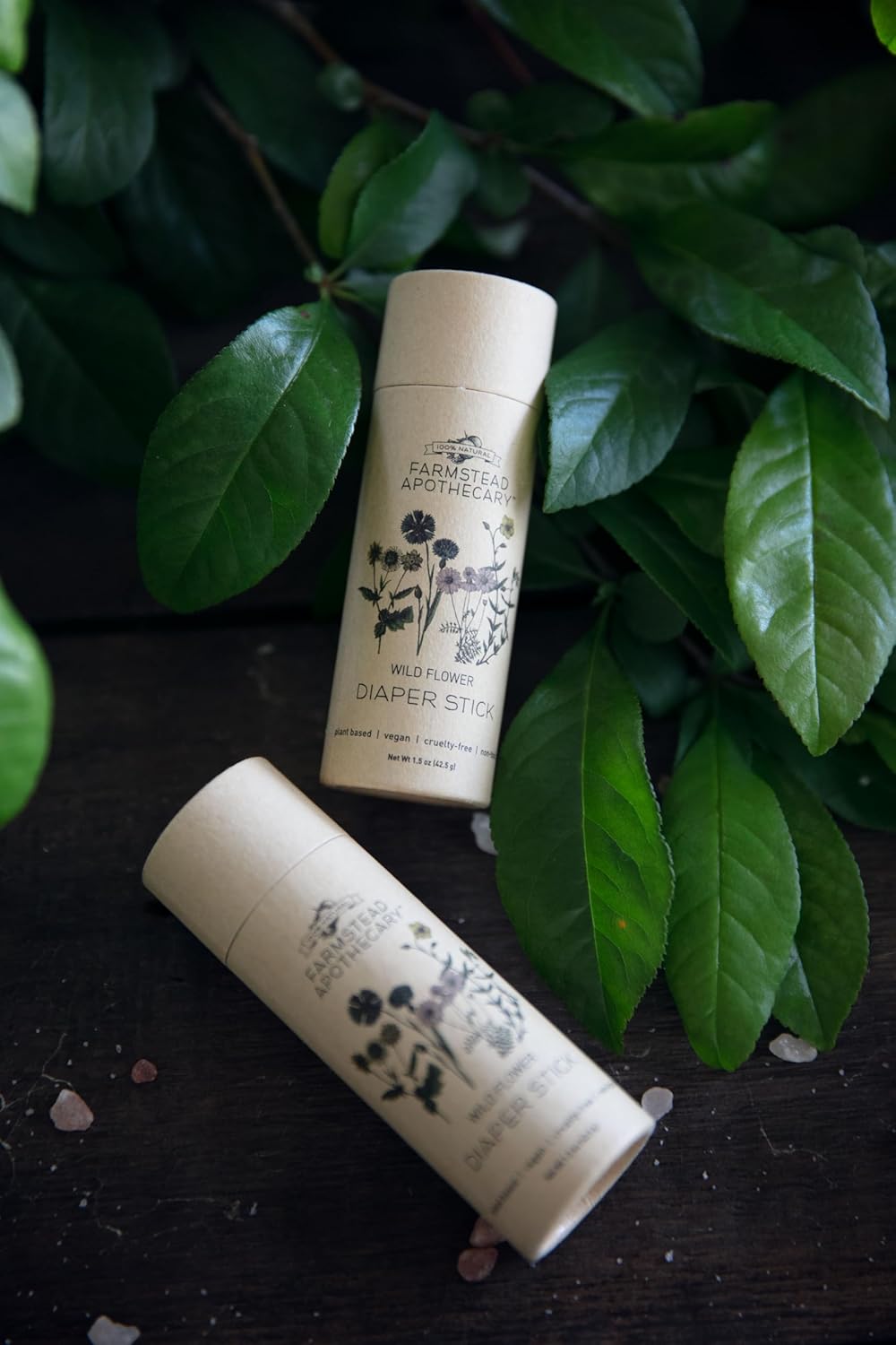 Farmstead Apothecary Organic Baby Care Gift Set – Plant-Based Baby Shampoo, Lotion & Diaper Stick – Plastic-Free, Cruelty-Free, Vegan – Newborn Essentials for Sensitive Skin