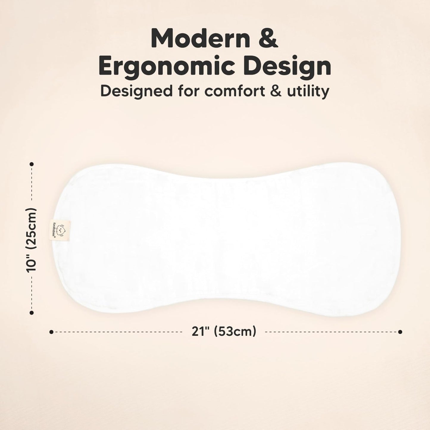 5-Pack Muslin Burp Cloths Baby Boy, Girl - Very Absorbent Baby Burp Cloth Rags, 8-Layers Viscose Derived from Bamboo Cotton Muslin Towel, Super Soft Spit Up Rags, No Shrink Washcloths (Soft White)