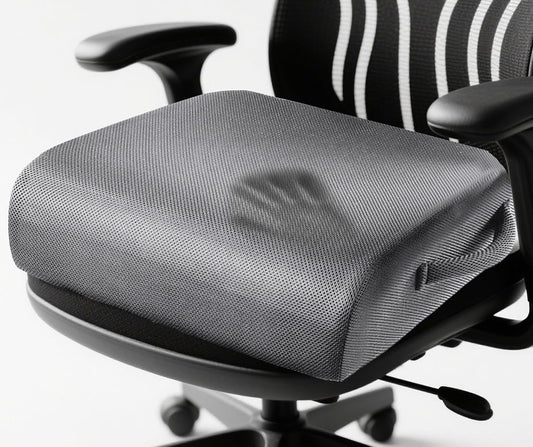 MINUPWELL 6" Extra Thick Office Chair Cushion, 2 Layers Adult Booster Seat Cushion, Thick Wheelchair Cushions, Thick Adult Booster seat Chair Cushion for Car Seat, Airplane - 18x16x6in - 100% Foam