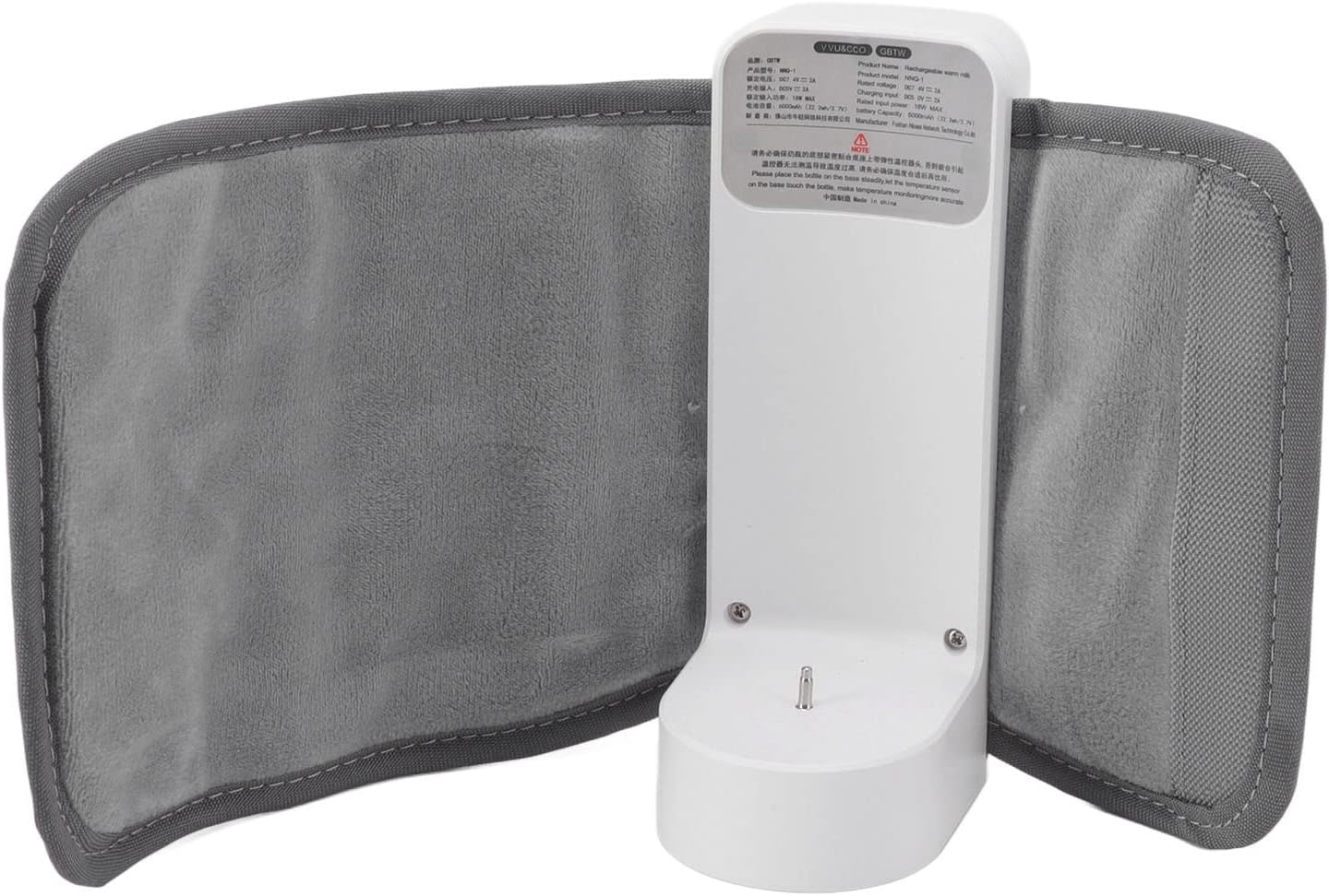 Yosoo Health Gear Milk Bottle Thermal Bag Baby Bottle Thermal Bag, Portable Breastmilk Warmer Insulated Baby Bottle Cooler Tote Bag, USB Charging 3000mah Milk Bottle Warmer Baby Nursing