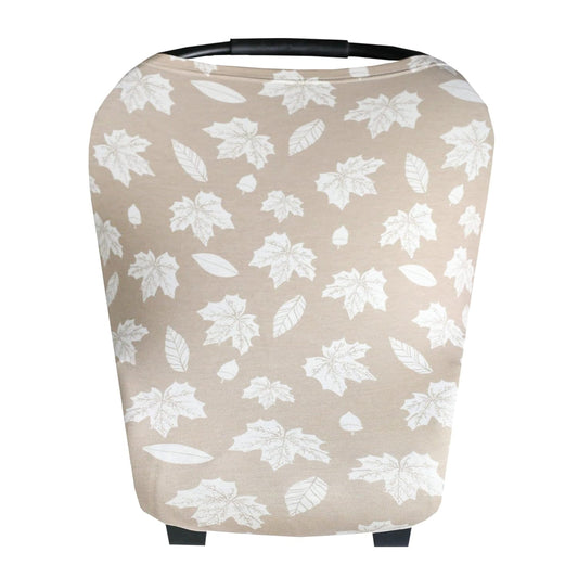 Copper Pearl Multi-Use Cover: Car Seat Covers, Nursing Cover, and Stroller Cover for Sun - Stretchy Fabric, All-Season Use, Stylish Designs, Easy Access for Moms - Oak