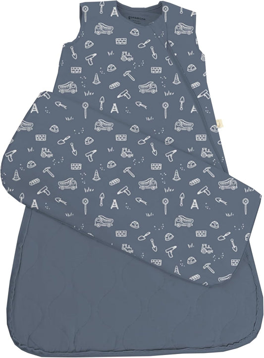 GUNAMUNA günamüna Unisex Baby, Toddler Wearable Blanket, Sleeping Bag Bamboo Rayon, Sleep Sack with Diaper Zipper, 2.6 TOG