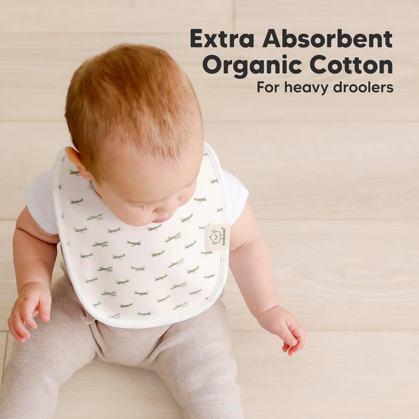 8-Pack Organic Baby Bibs for Boys, Girls - Soft Cotton Drooling and Teething Bibs for Baby Girl & Boy, Extra Absorbent, Easy To Clean & Put On for Toddler, Newborn, Infant 0-24 Months (Vessels)