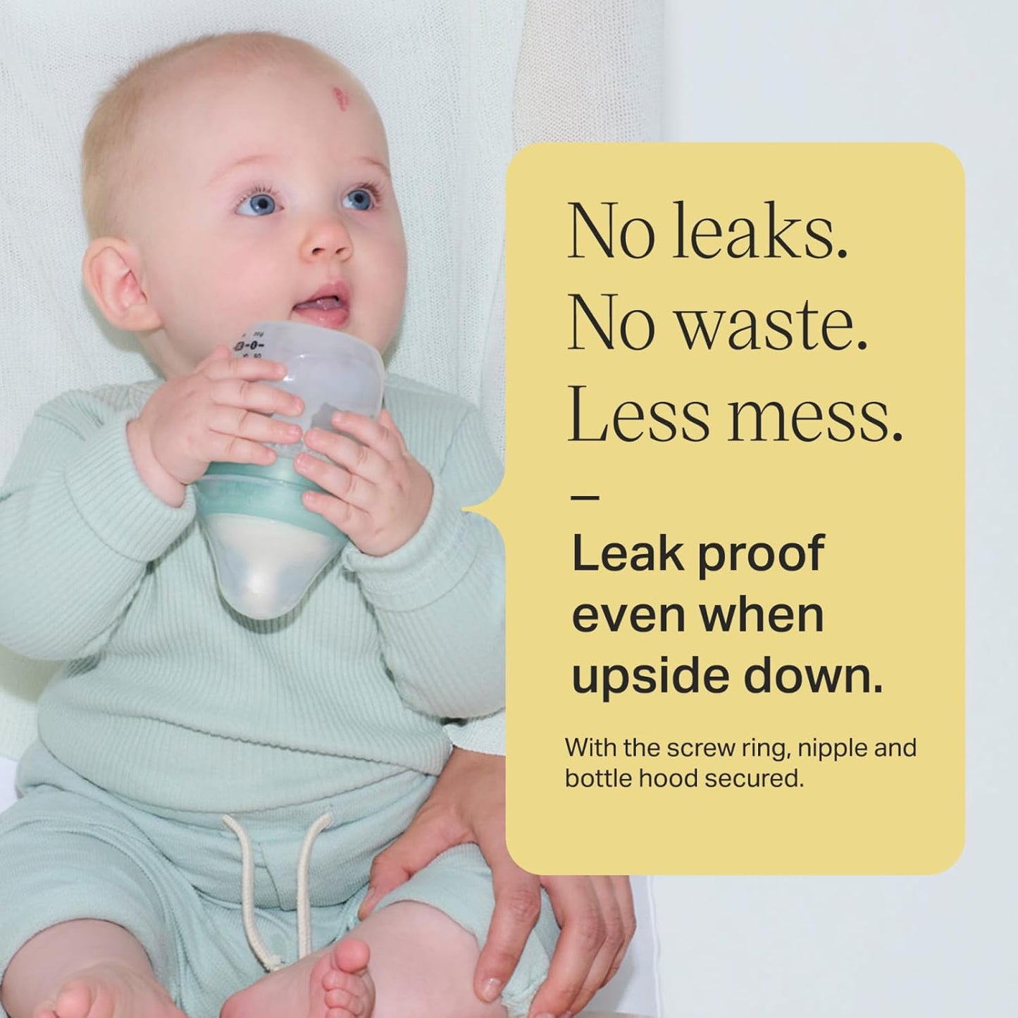 Tommee Tippee Advanced Anti-Colic 9 Oz BPA Free Baby Bottles, Newborn 0+ Months, Slow Flow Breast-Like Nipple, Unique Design Keeps Air Away from Milk and Baby, Clear, Pack of 4