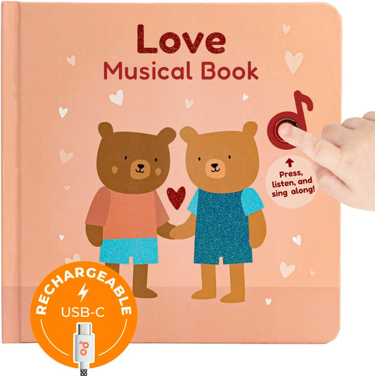 Cali's Books Love Nursery Rhymes Musical Book USB-C Rechargeable
