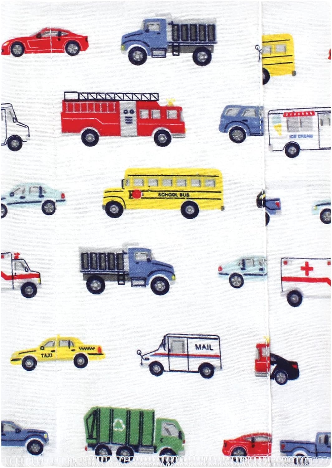 Luvable Friends Hudson Baby Flannel Burp Cloths 4pk, Travel Adventures