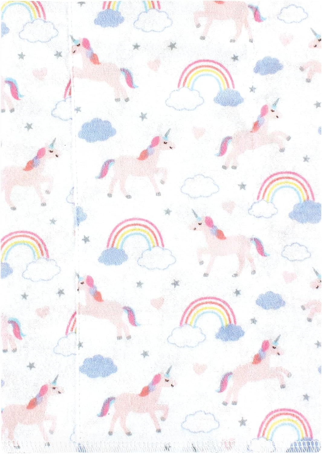 Luvable Friends Hudson Baby Flannel Burp Cloths 4pk, Pink Unicorn