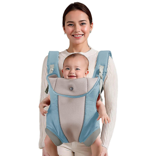 Ergonomic Baby Carrier with Adjustable Strap,4-in-1 Newborn to Toddler Carrier,Breathable Mesh Baby Carrier for Summer,Compact for Travel & Outdoor Adventures,Ideal for Infants 0-3 Years