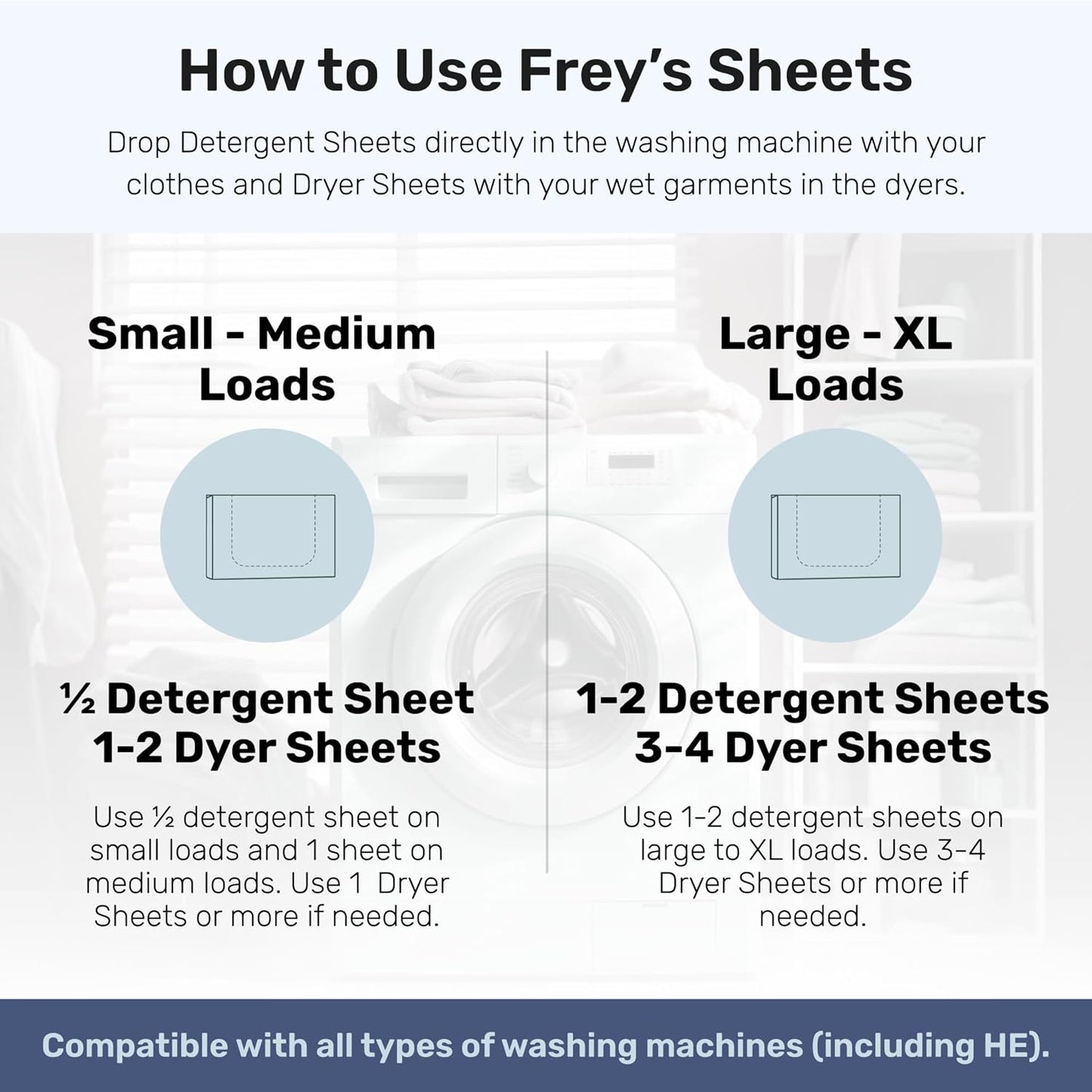 FREY Naturally Scented Dryer Sheets - Fabric Softener for Soft, Fresh & Clean Clothes (1-pack, Bergamot Beach)