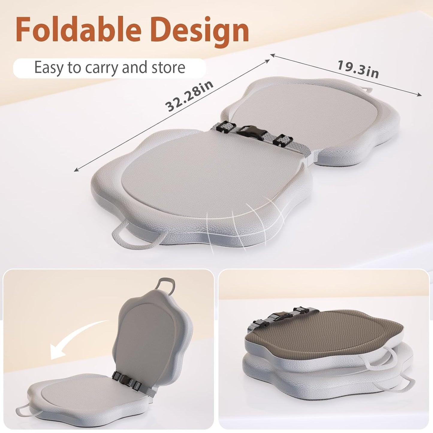 Baby Changing Pad - Foldable Diaper Changing Mat for Dresser, Waterproof & Non-Slip Wipeable, Soft Leather Diaper Changing Pad for Infant Newborn - Portable Changing Table Pads for On-The-Go Parents