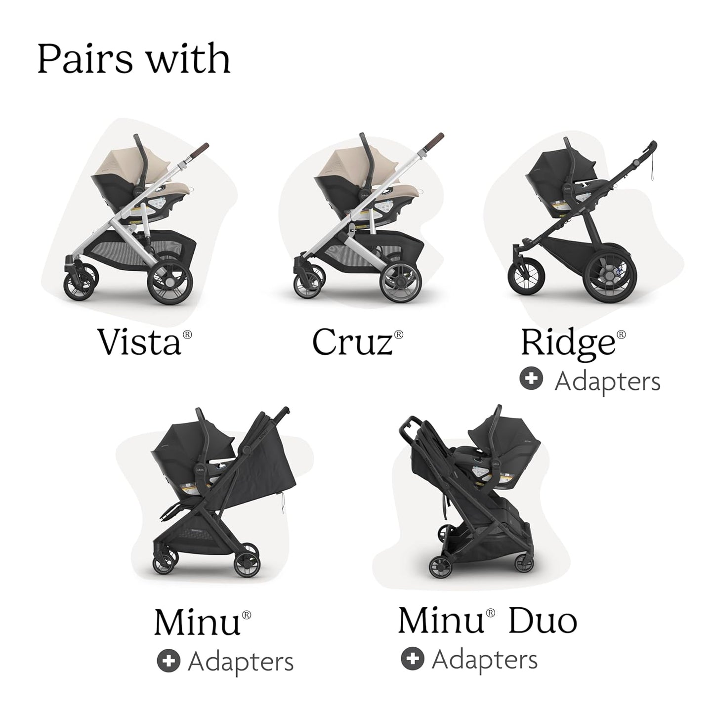 UPPAbaby Aria V2 Lightweight Infant Car Seat - Just Under 6 lbs - Base with Load Leg + Infant Insert + All-Weather FootCover Included - Direct Stroller Attachment - Declan (Oat Mélange)