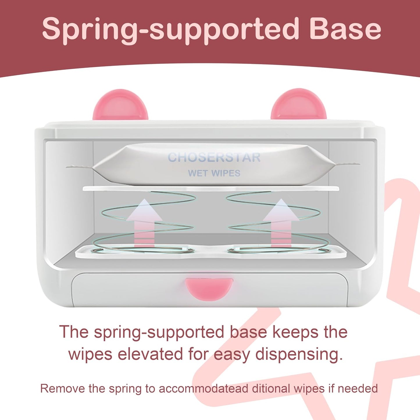 Wipe Warmer for Baby – Cat Ear Baby Wipe Warmer – Dual Layer with Face Mask Heating, 4 Temperature Settings, Upper & Lower Zone Control, Large Capacity, Constant Warmth for Newborn Night Care