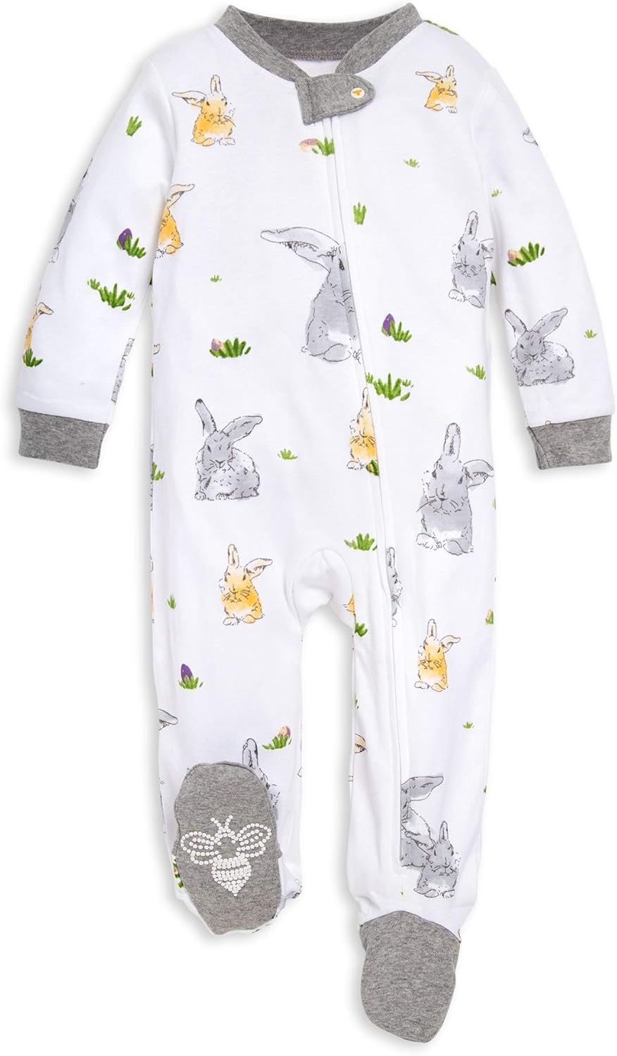 Burt’s Bees Baby Boys' One-Piece Sleep and Play 100% Organic Cotton PJs