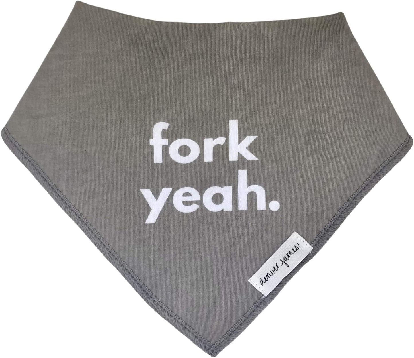 Denver James Bandana Feeding Drool Baby Bib I Soft Organic Cotton I Fleece Back