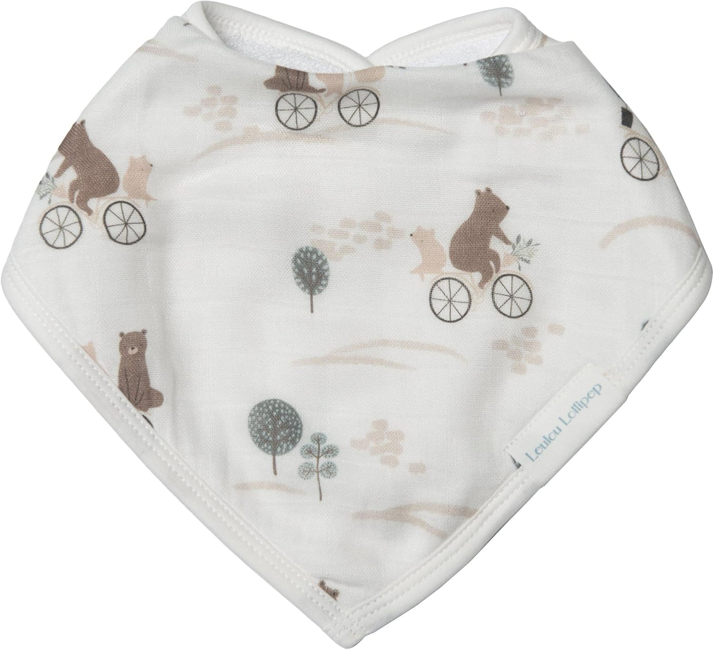 Loulou Lollipop Muslin Bandana Bib Drool Bib Set for Baby Girl and Boy, Adjustable 3 to 36 Months, 2 Pack