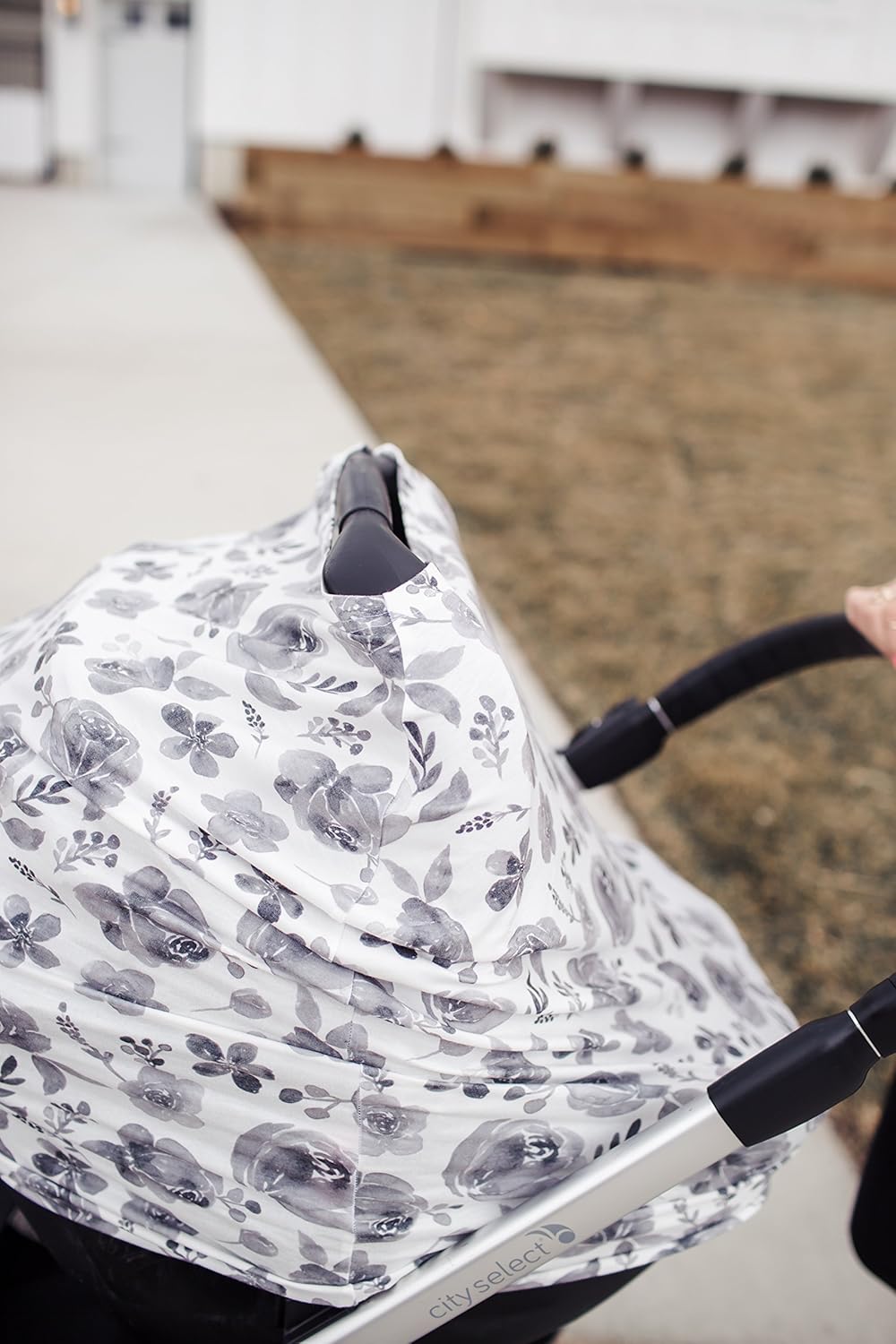 Rowan Multi-Use Cover: Car Seat, Nursing, Stroller Cover - Stretchy Fabric, All-Season, Stylish Designs, Easy Access for Moms