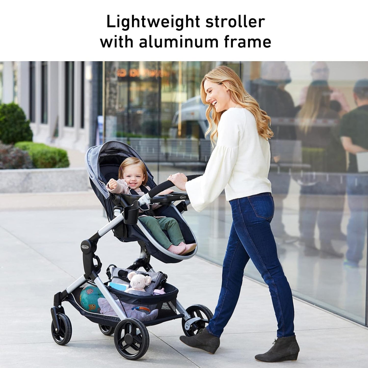 Graco Modes Nest Baby Stroller, 3 Modes: Adjustable Slide2Me Infant Car Seat Carrier, Infant Pramette, to Toddler Stroller, Nico