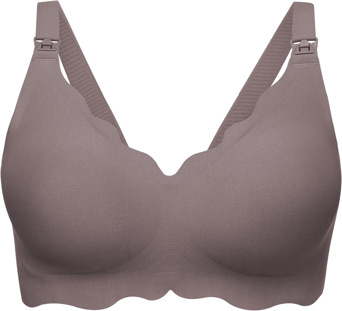 Angelhood Nursing Bras for Breastfeeding Ultra Comfort Seamless Maternity Bra Wireless Pregnancy Bralette with Bra Extender
