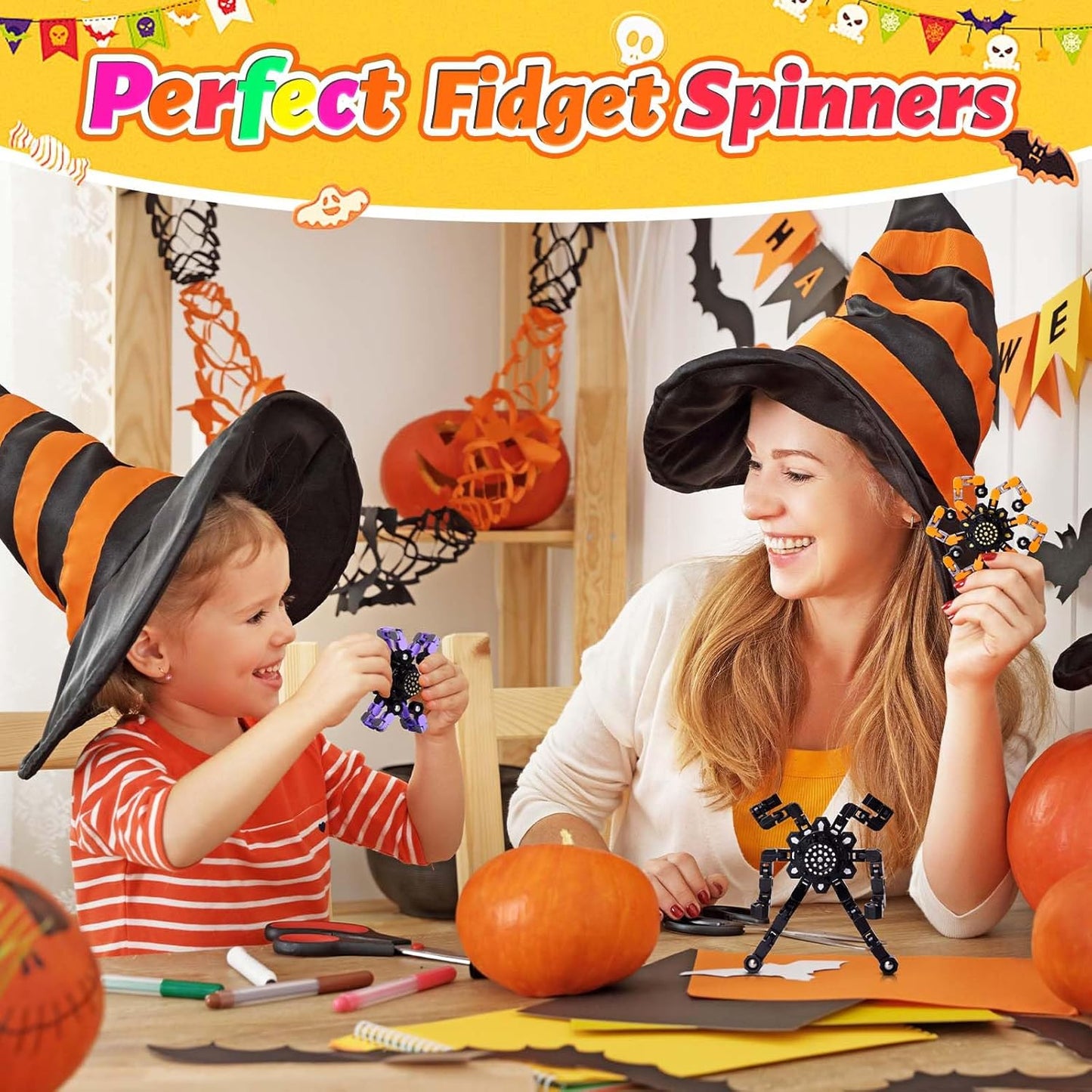 Fidget Spinners for Boys Girls Sensory Toys for Stress Relief and Anxiety for Kids 4-8 8-12 Stocking Stuffers for Adult Party Favors Birthday Gifts 3PC